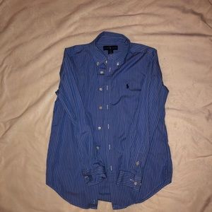 Button down boys polo